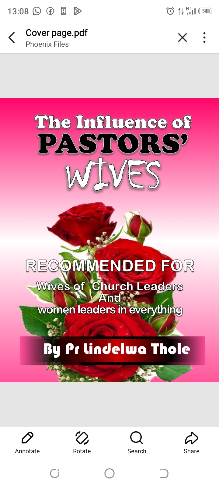 Influence of Pastor's wives 